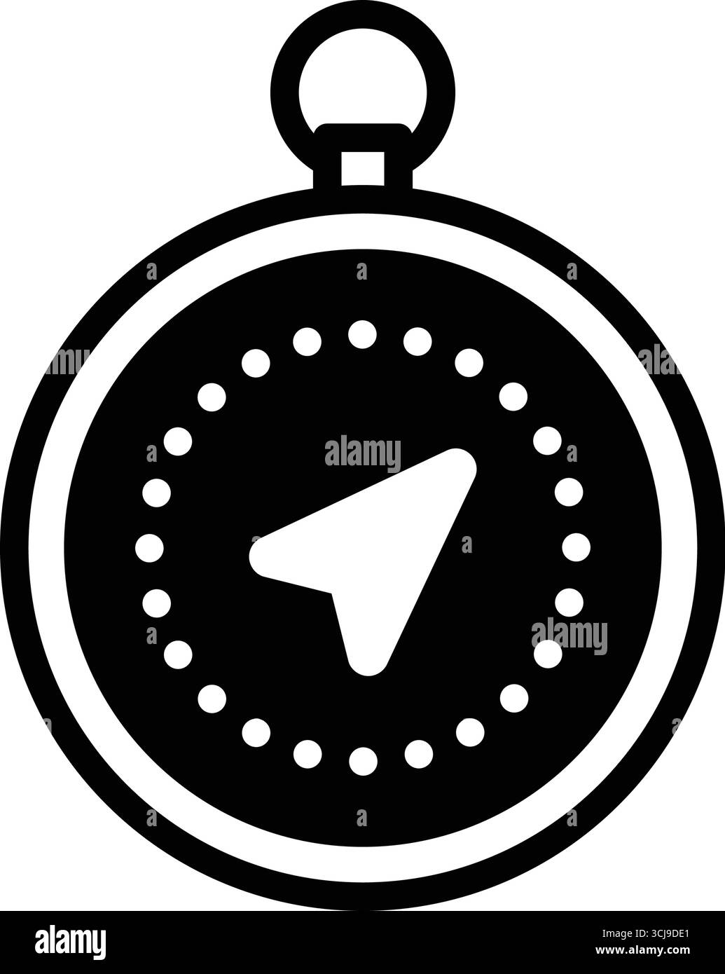 Symbol für Kompass, Windrose Stock Vektor