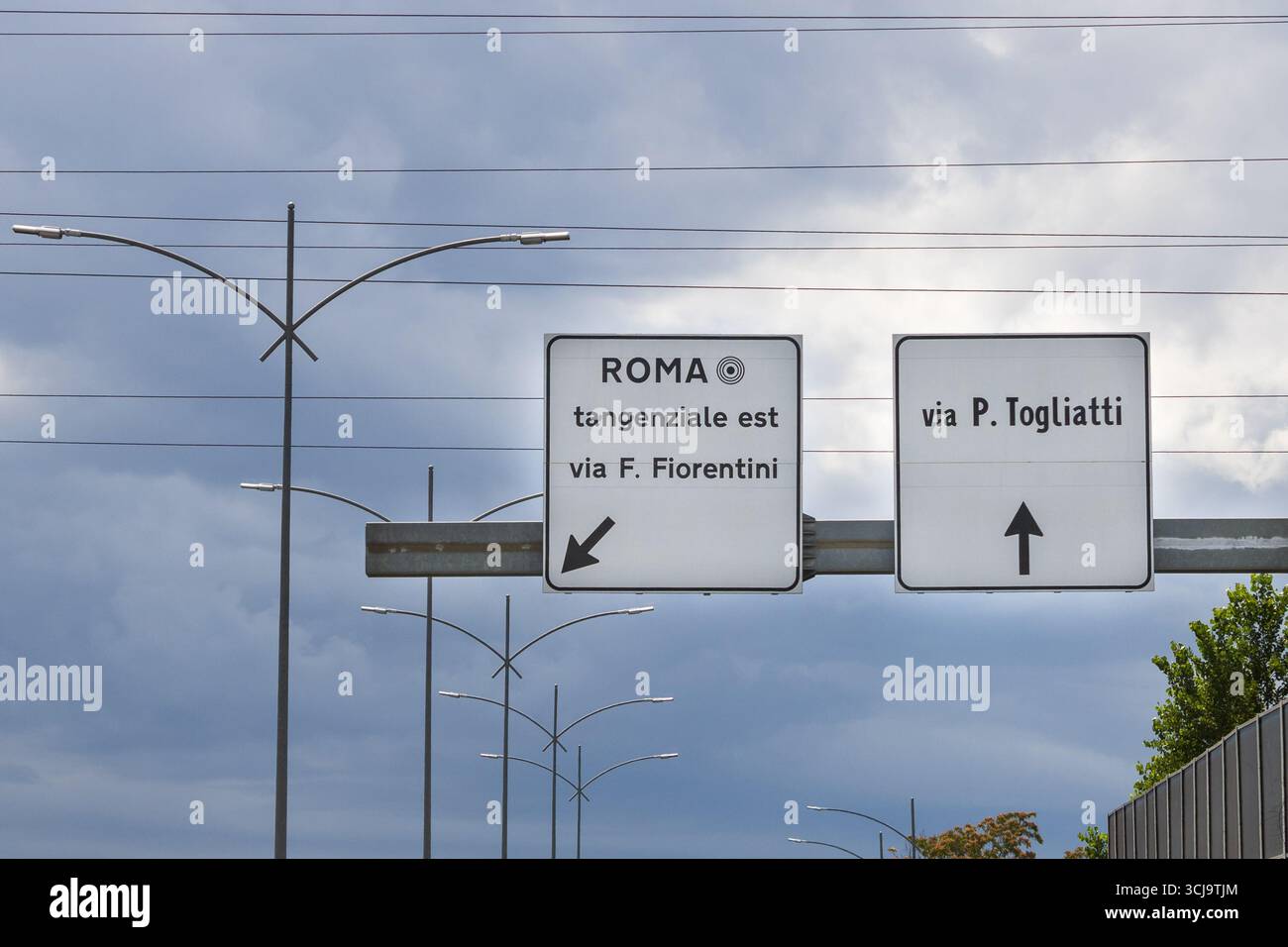 Schild für Export nach Rome Center, Rom, Italien 13-07-2025 Stockfoto