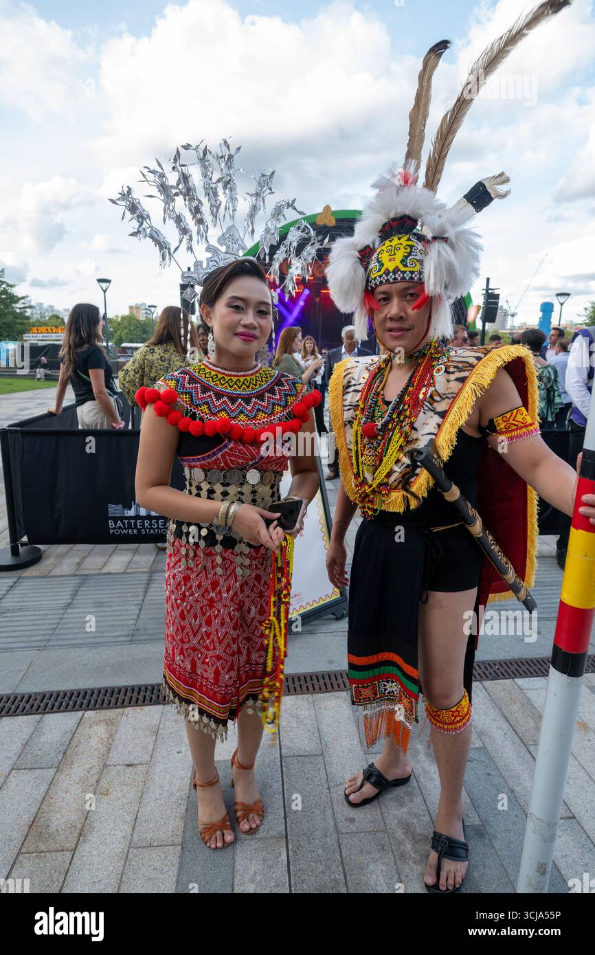 London, UK, 5. September 2025, CelebrASIA findet vom 5. Bis 7. September 2025 im Battersea Power Station statt. Ein Festival der Geschichte und des Vergnügens. Mit Live-Musik und Tanzaufführungen aus Südostasien am Wochenende sowie authentischen Street Food und Marktständen. Andrew Lalchan Photography/Alamy Live News Stockfoto