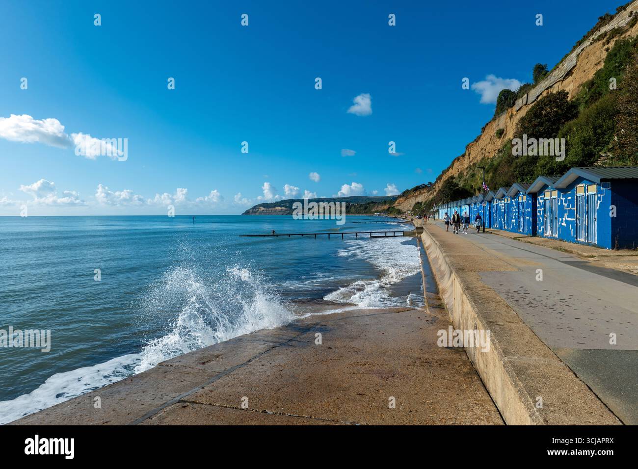 Lake Beach Isle of Wight Stockfoto