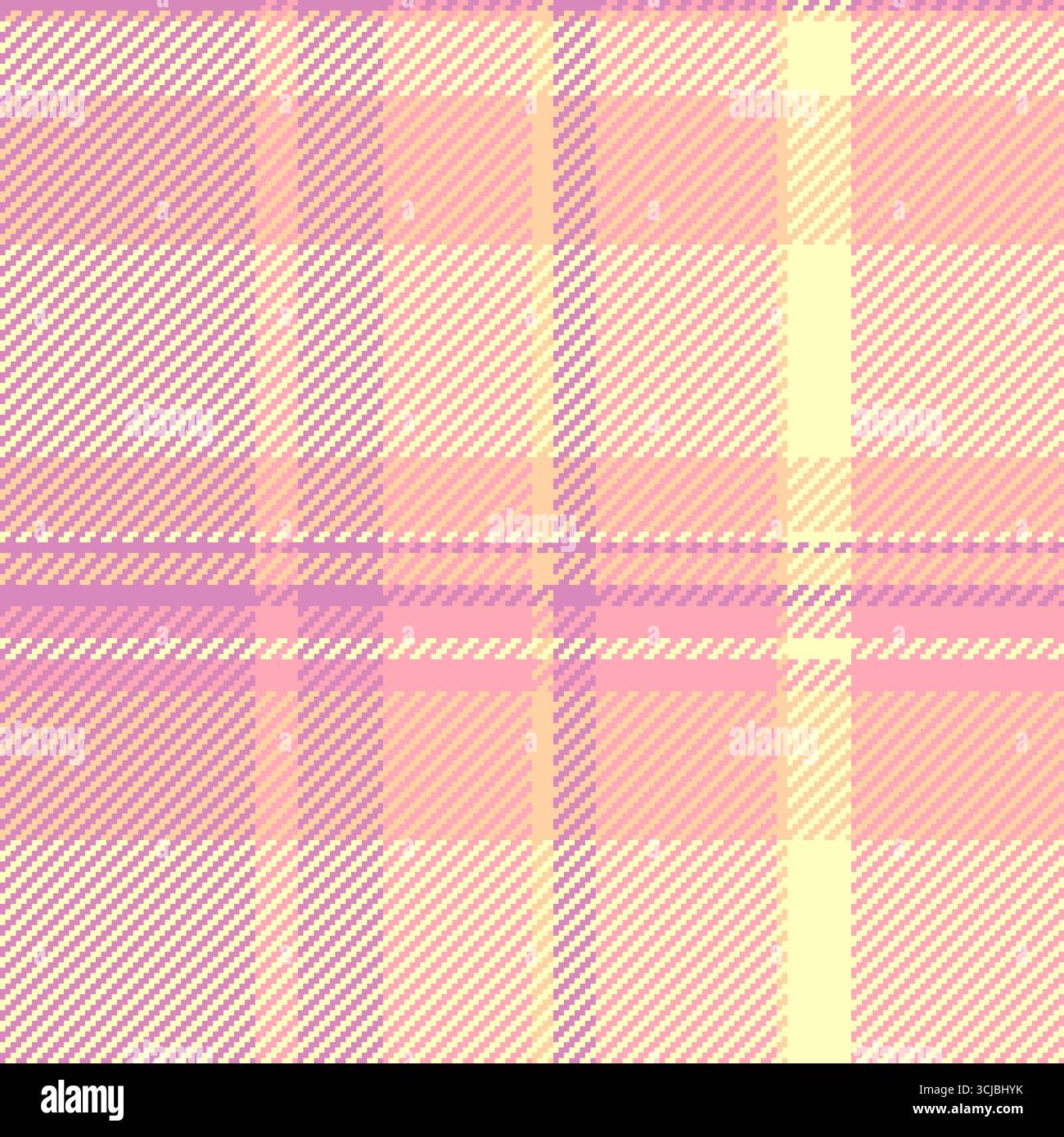 Ich liebe nahtlose Textur und britischen Schottenkaro. Hintergrund mit kariertem Vektormuster in roten und hellen Farben. Stock Vektor