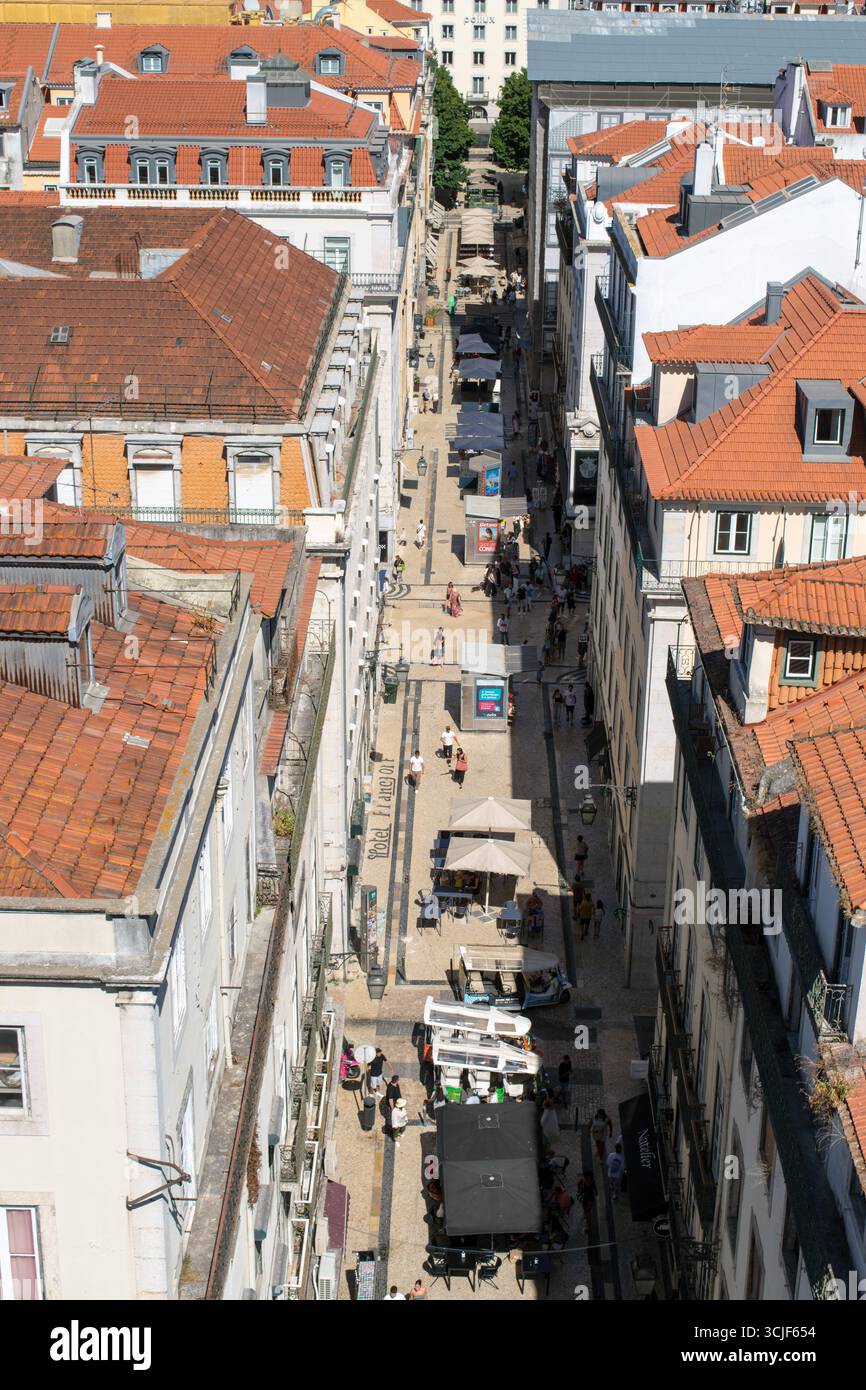 Lissabon Downtown Street Stockfoto
