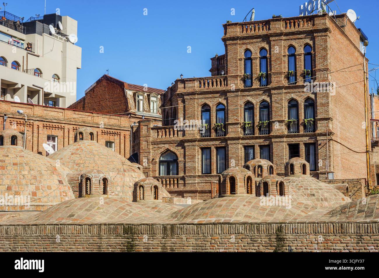 Tiflis, Georgien - 15 Oktober: Alte Schwefelbad in der alten Stadt, eine der touristischen Attraktionen. Oktober 2016 Stockfoto