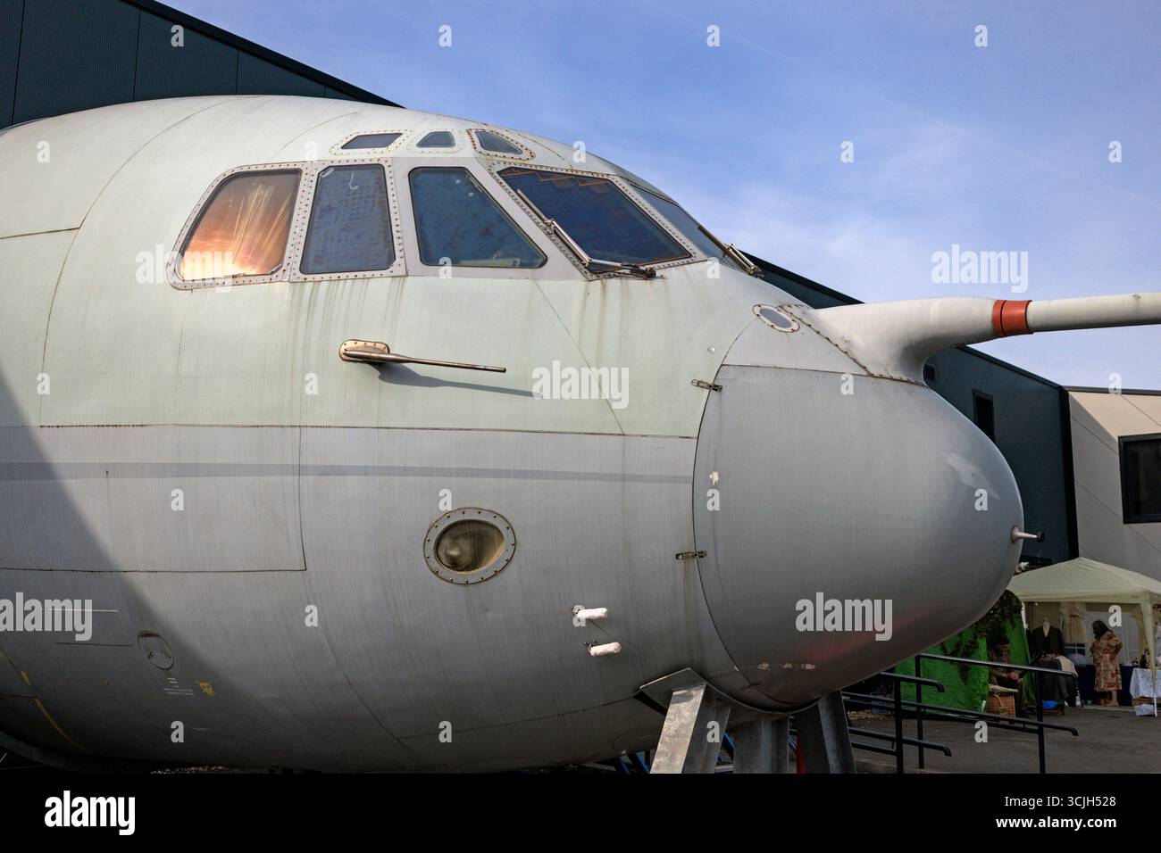 Vickers VC10 C1K XV106 Cockpit. Avro Heritage Museum. Stockfoto