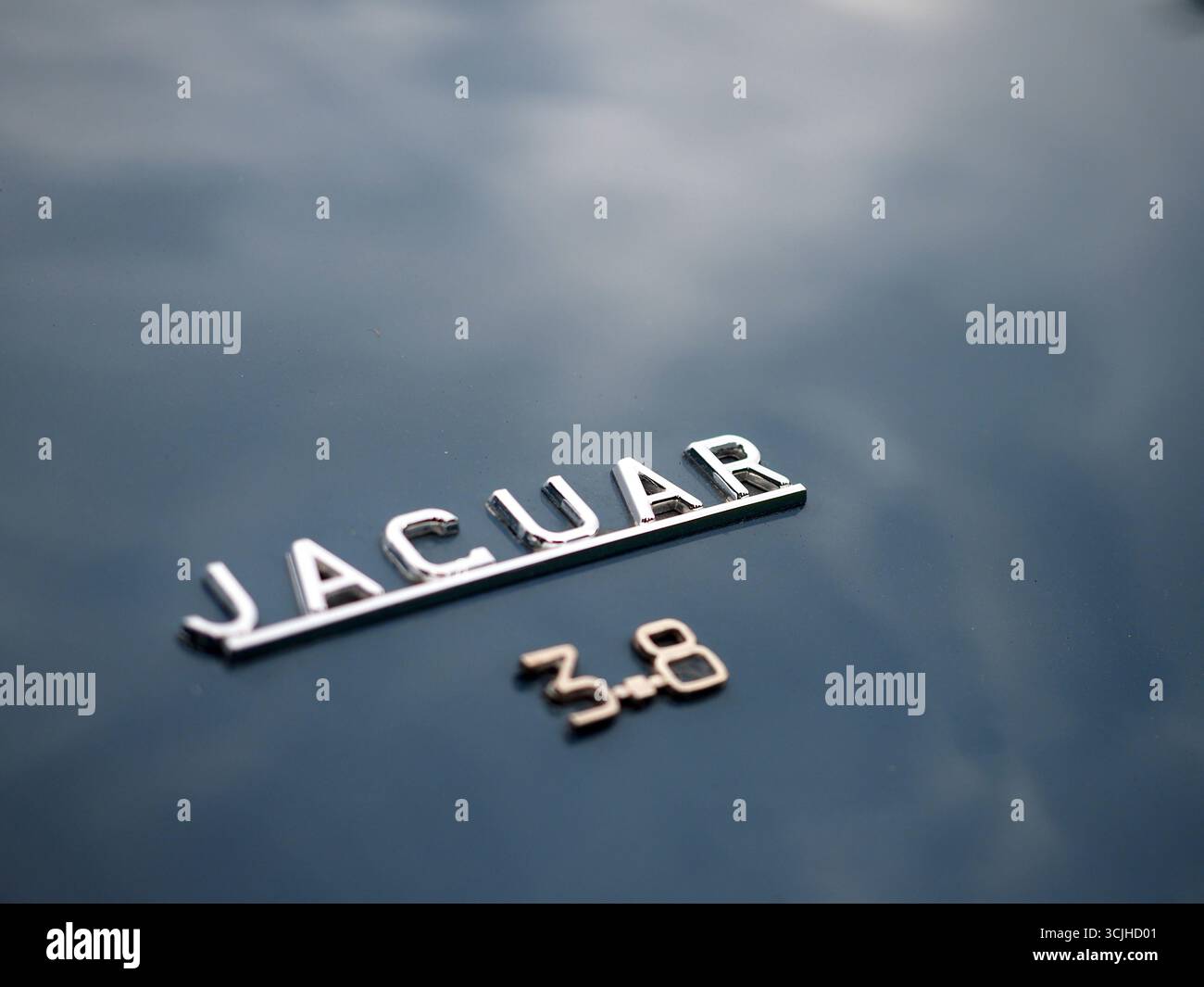 Details zum Jaguar Mk2 Stockfoto