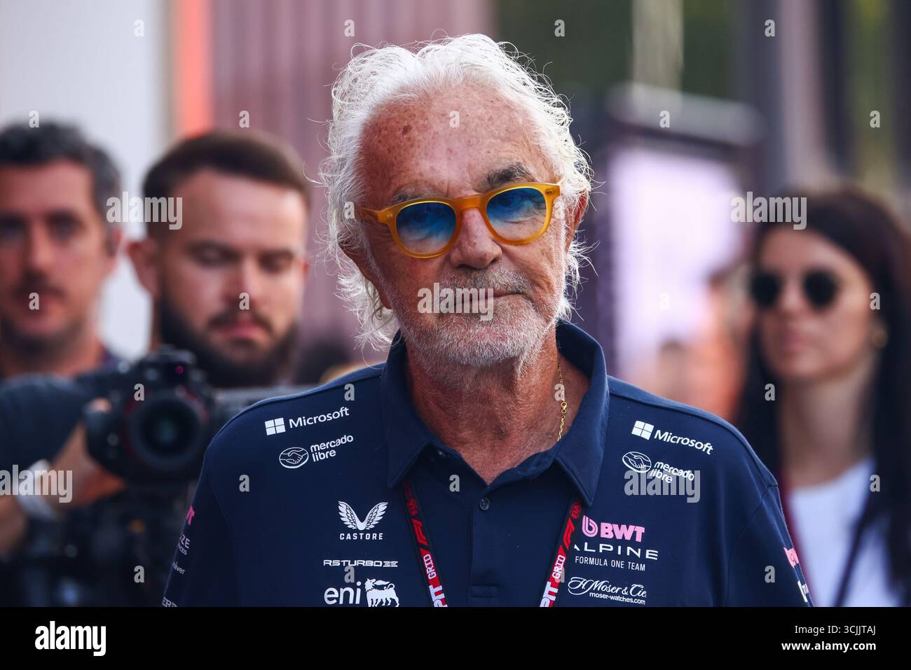 Monza, Italien. September 2025. Flavio Briatore beim Formel 1 Grand Prix von Italien am 7. September 2025 im Autodromo Nazionale Monza in Monza, Italien. (Kreditbild: © Beata Zawrzel/ZUMA Press Wire) NUR REDAKTIONELLE VERWENDUNG! Nicht für kommerzielle ZWECKE! Stockfoto