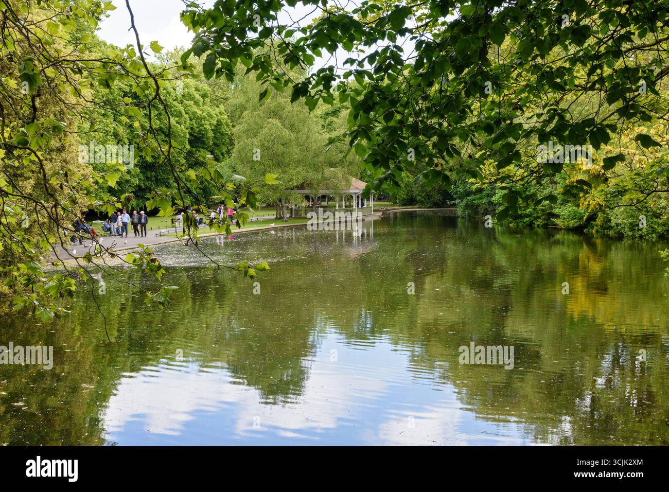Der Ziersee in St Stephens Green, Dublin, Irland. Stockfoto