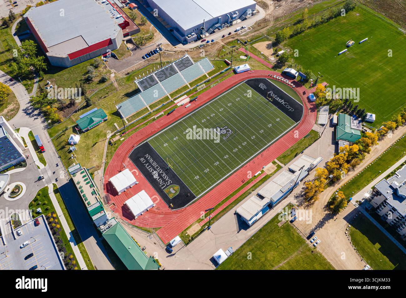 Luftaufnahme der Universität von Saskatchewan in Saskatoon. September 2019 Stockfoto