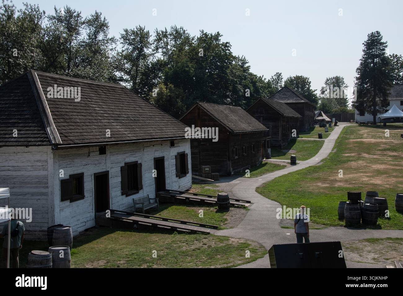 Schmiede an der Fort Langley National Historic Site in Langley, British Columbia, Kanada Stockfoto