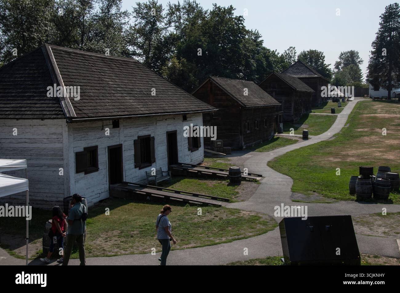 Schmiede an der Fort Langley National Historic Site in Langley, British Columbia, Kanada Stockfoto