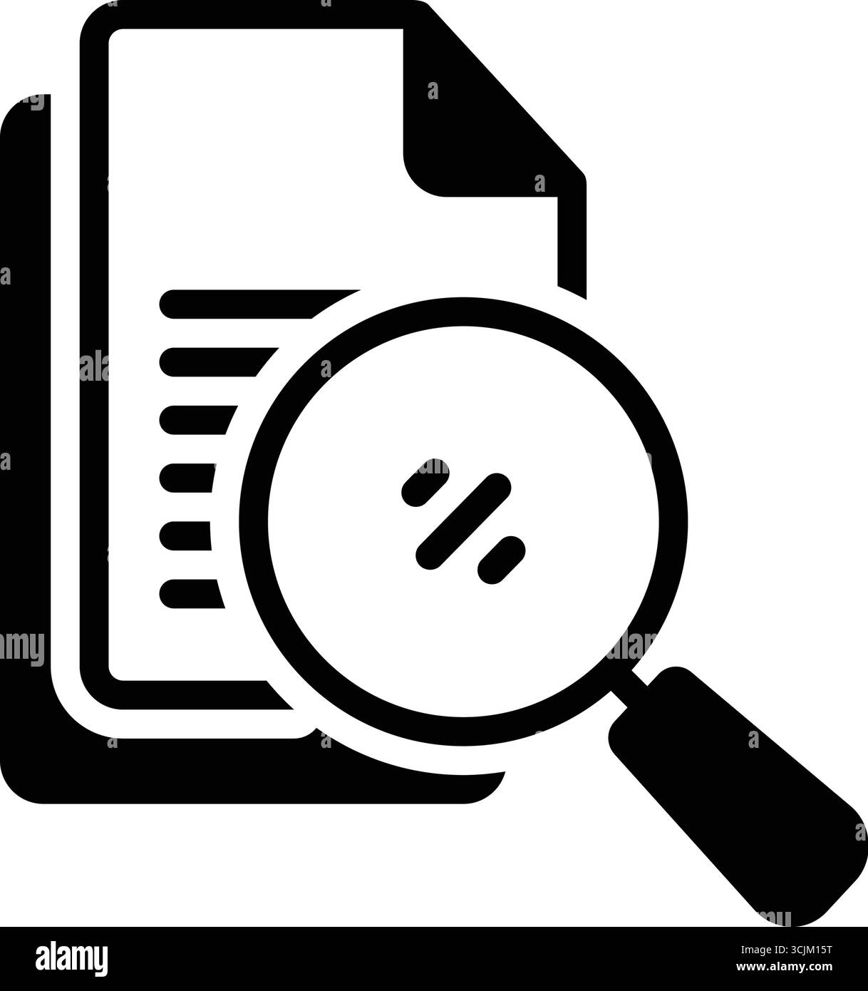 Symbol für Dokumentabruf, Dokument Stock Vektor