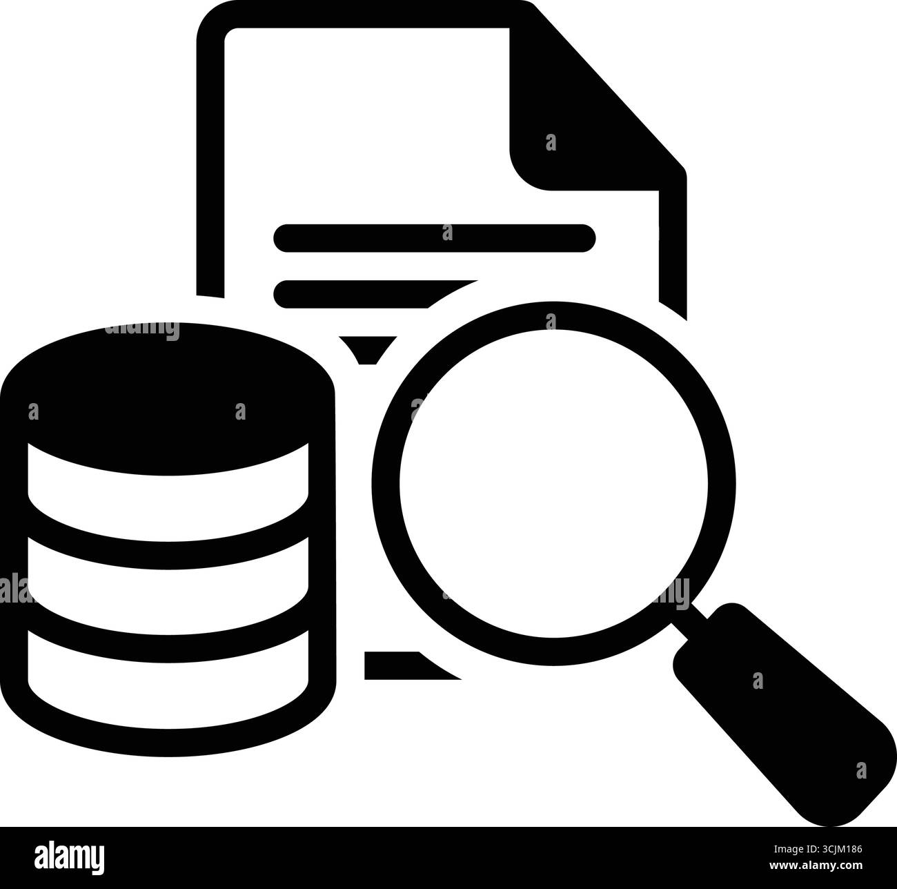 Symbol für Datenabruf, Daten Stock Vektor