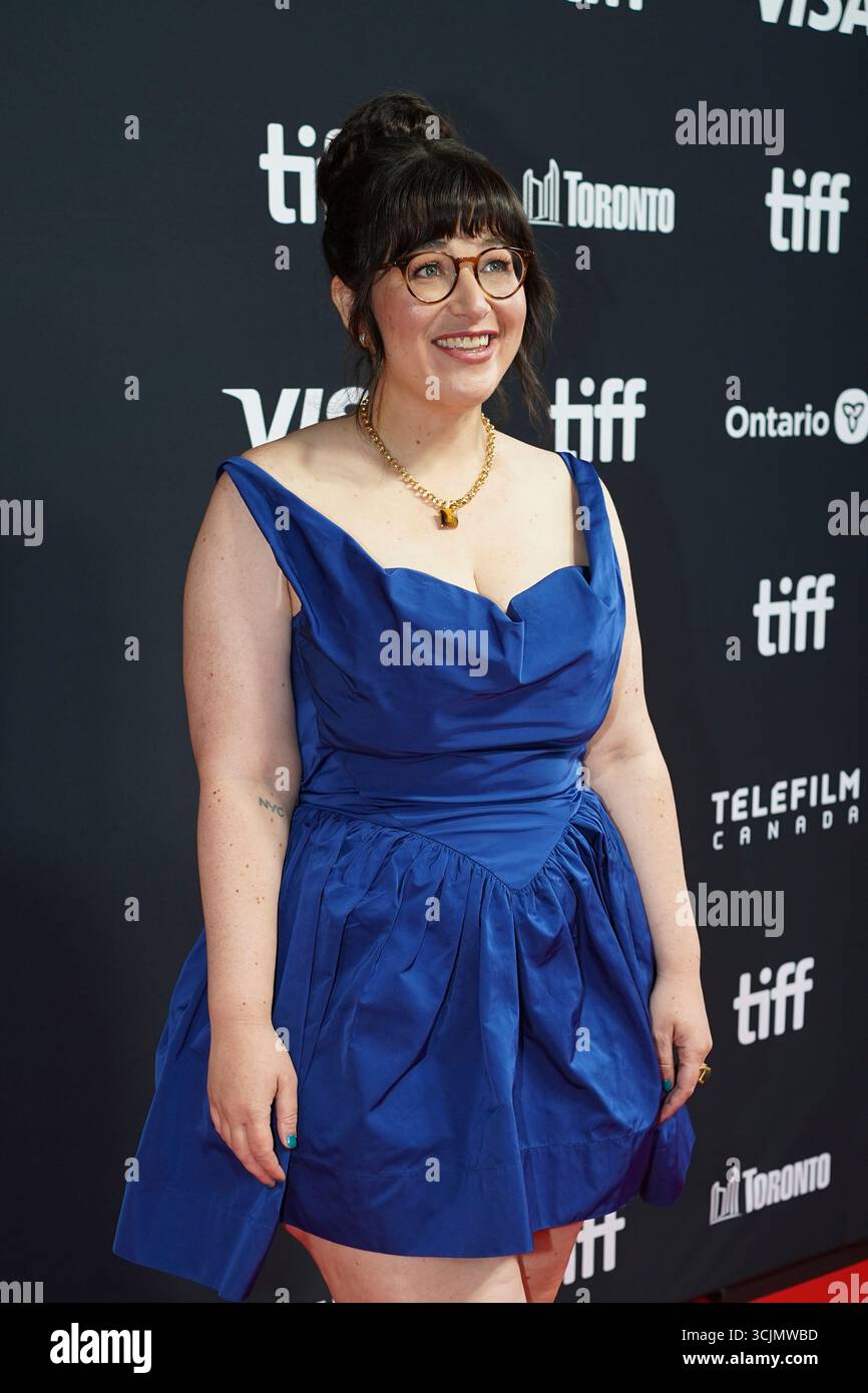 Toronto, Kanada. September 2025. Chandler Levack besucht den roten Teppich für die Tribute Awards während des Toronto International Film Festival 2025 in der Roy Thomson Hall. Am 7. September 2025 in Toronto, Kanada. (Foto: Leonardo Ramirez/ Credit: Eyepix Group/Alamy Live News Stockfoto