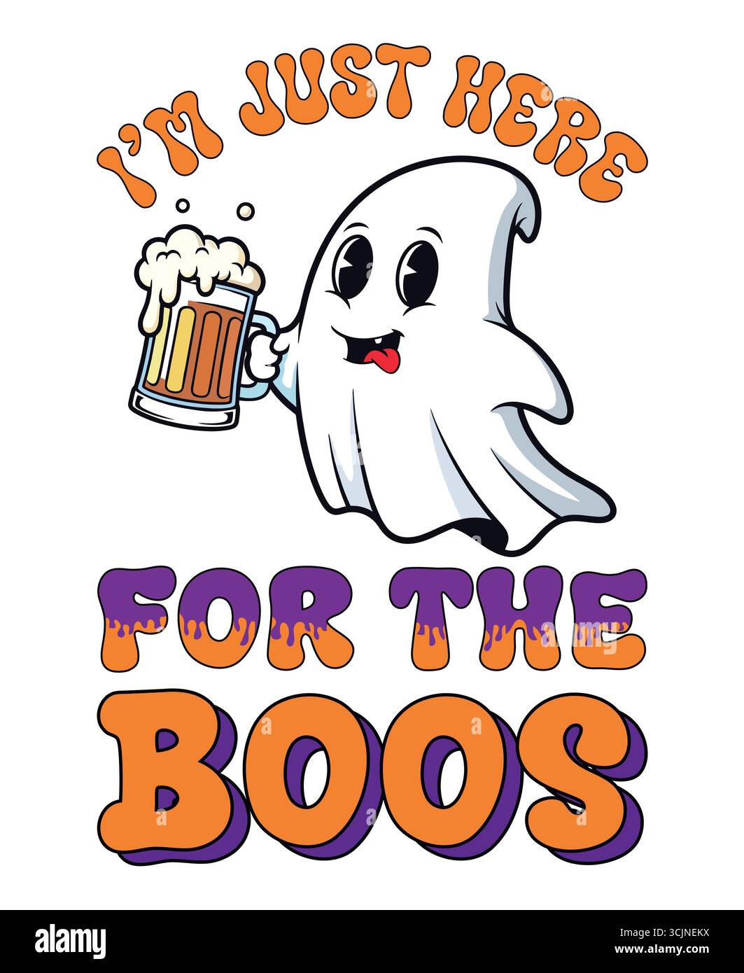 Halloween-Vektor-T-Shirt-Design Stock Vektor