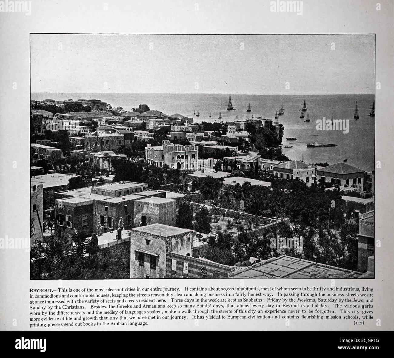 BEYROUT aus den Fotografien des Heiligen Landes. Eine komplette Tour durch Palästina. Ein fotografisches Panorama heiliger Geschichte. Veröffentlichungsdatum 1894 Stockfoto