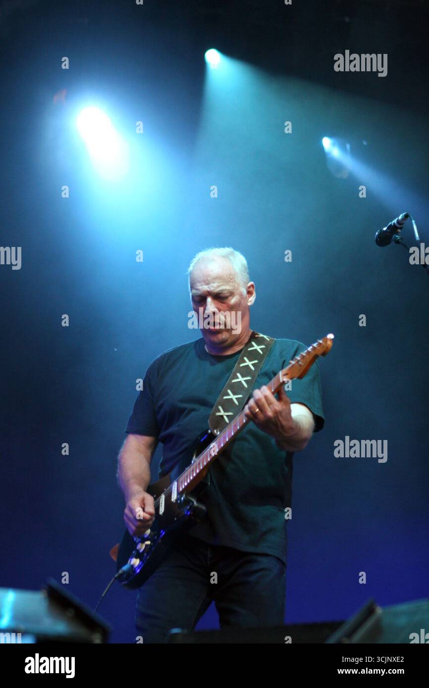 Dave Gilmour lebt am 27. Juli 2006 auf Schloss Clam in Österreich Stockfoto