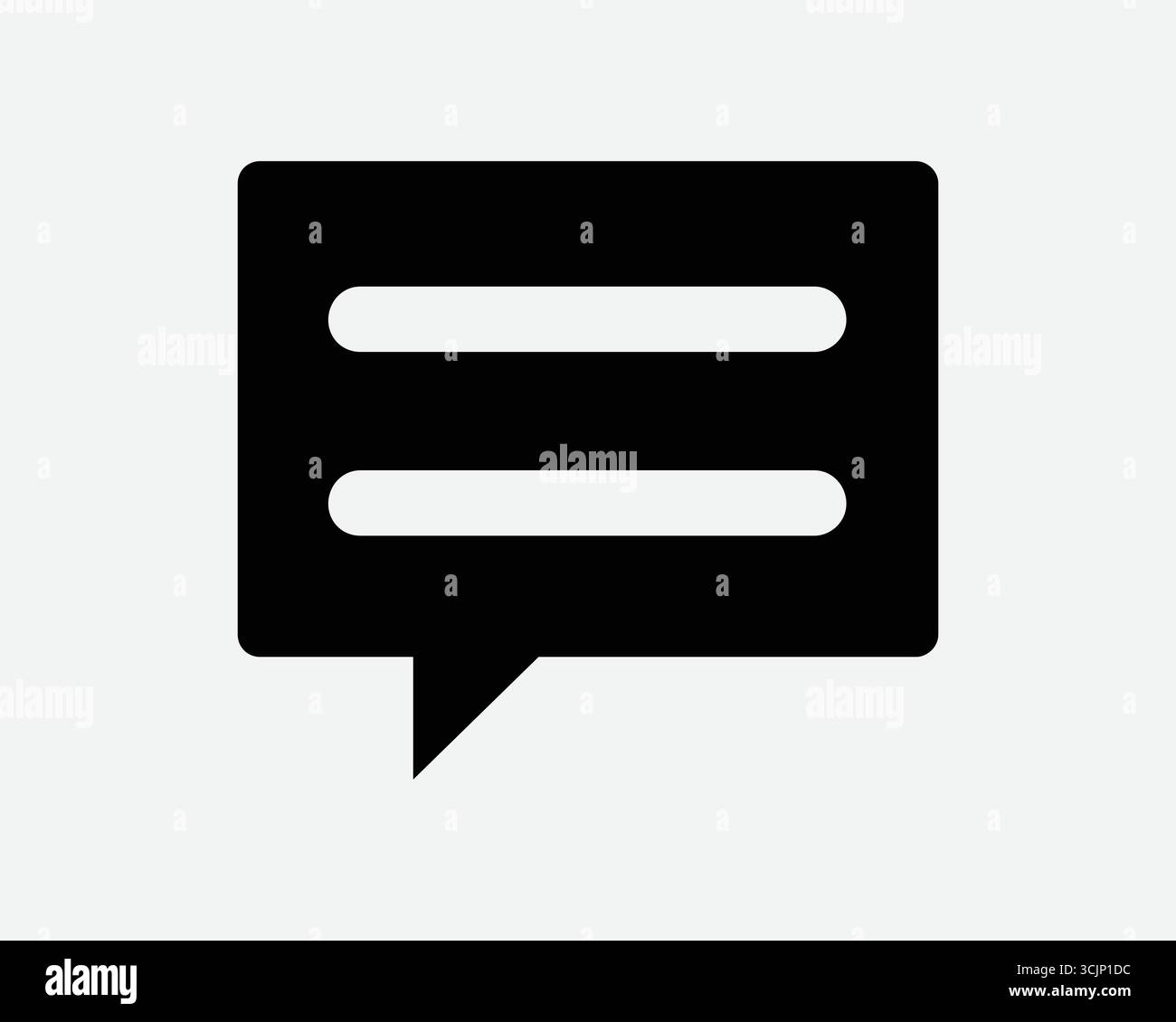 Kommentarfeld Symbol Textnachricht Kommunikation Dialog Sprache Blasenbildung Diskussion Meinung Feedback Social Media Chats Gesprächsberatung Zeichen Symbolform Stock Vektor