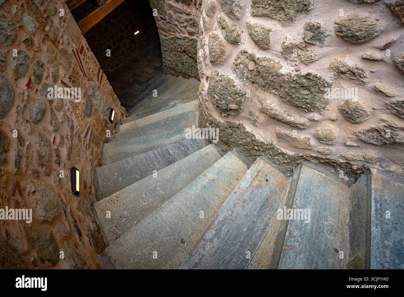 Meteora, Griechenland - Inneres des Klosters Varlaam Stockfoto