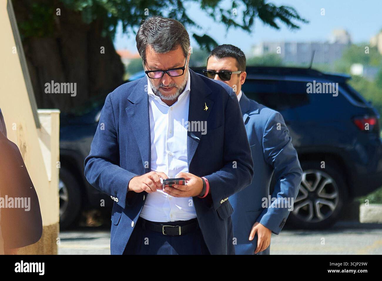 Nachrichten - Matteo Salvini eröffnet die Lega-Wahlkampagne in Kalabrien für die Regionalwahlen mit Roberto Occhiuto e Claudio Durigon Matteo Salvini eröffnet die Legas-Wahlkampagne in Kalabrien für die Regionalwahlen. Während Matteo Salvini den Wahlkampf der Lega in Kalabrien für die Regionalwahlen mit Roberto Occhiuto e Claudio Durigon, News in Catanzaro, Italien, 08. September 2025 Catanzaro Parco biodiversita mediterranea Michele Traversa Italien Copyright: XAntonioxMoniacix/xLiveMediax LPN 2014756 Stockfoto