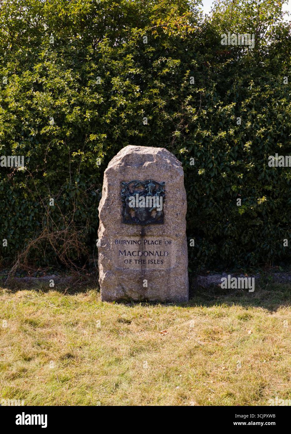 Das Familiengrab der Familie Macdonald, Häuptling von Sleat Stockfoto