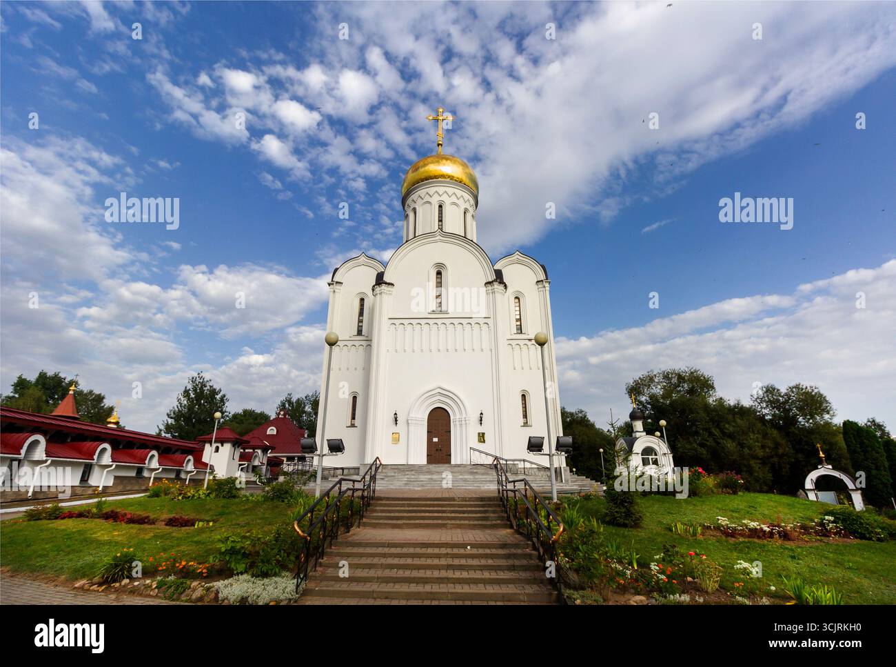 Weißrussland, Minsk .August 31 , 2025 .Kirche der Fürbitte des Allerheiligsten Theotokos Stockfoto