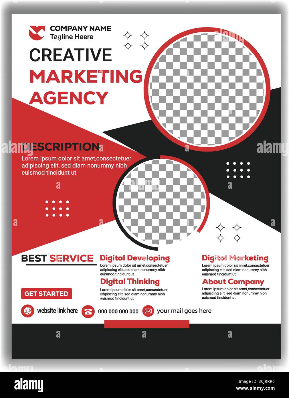 Business Flyer Deckblatt Design Vorlage Stock Vektor