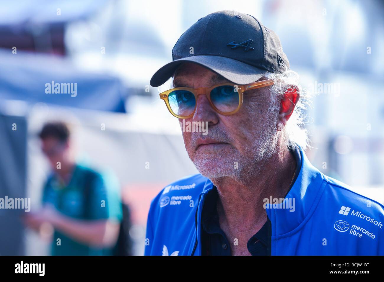 Flavio Briatore Executive Advisor der Alpine F1 wird beim Formel 1-1-Rennen 2025 in Italien beim Autodromo Nazionale Monza gesehen. Stockfoto