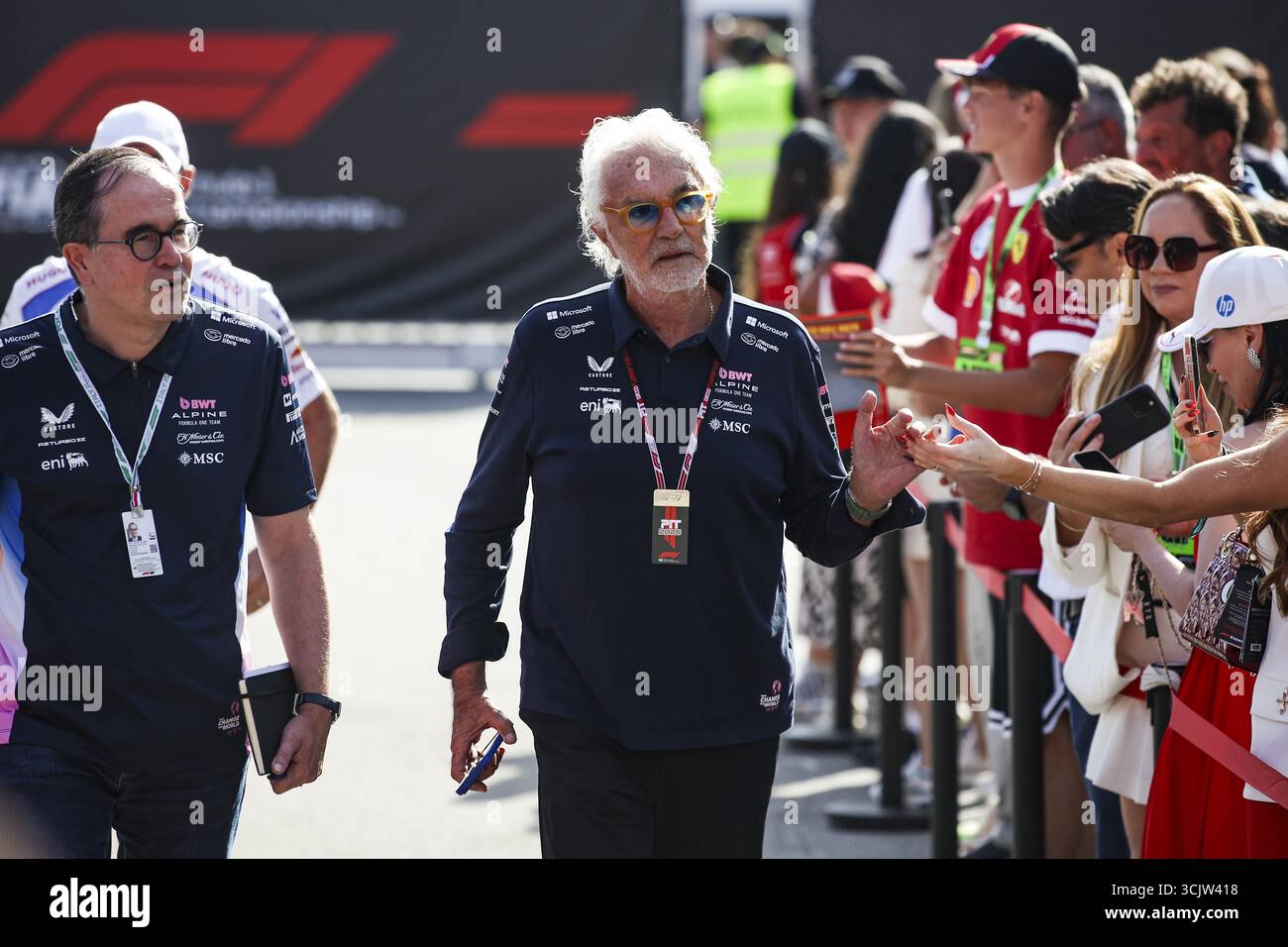 BRIATORE Flavio (ita), Alpine F1 Team, Porträt während des Formel 1 Grand Premio dÂ??Italia 2025, Grand Prix von Italien 2025, 16. Runde der FIA Formel-1-Weltmeisterschaft 2025 vom 5. Bis 7. September 2025 auf dem Autodromo Nazionale Monza in Monza, Italien Stockfoto