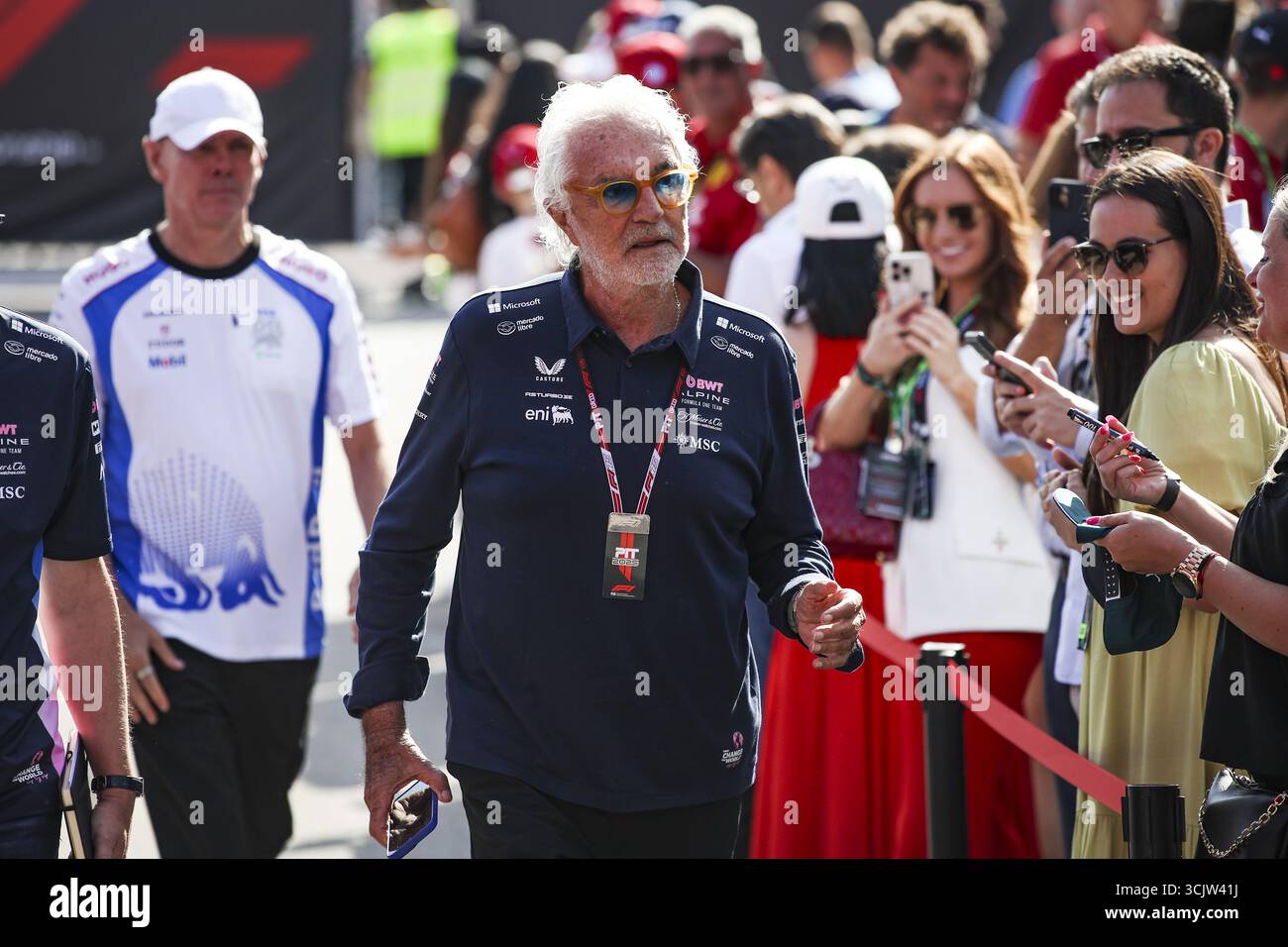 BRIATORE Flavio (ita), Alpine F1 Team, Porträt während des Formel 1 Grand Premio dÂ??Italia 2025, Grand Prix von Italien 2025, 16. Runde der FIA Formel-1-Weltmeisterschaft 2025 vom 5. Bis 7. September 2025 auf dem Autodromo Nazionale Monza in Monza, Italien Stockfoto