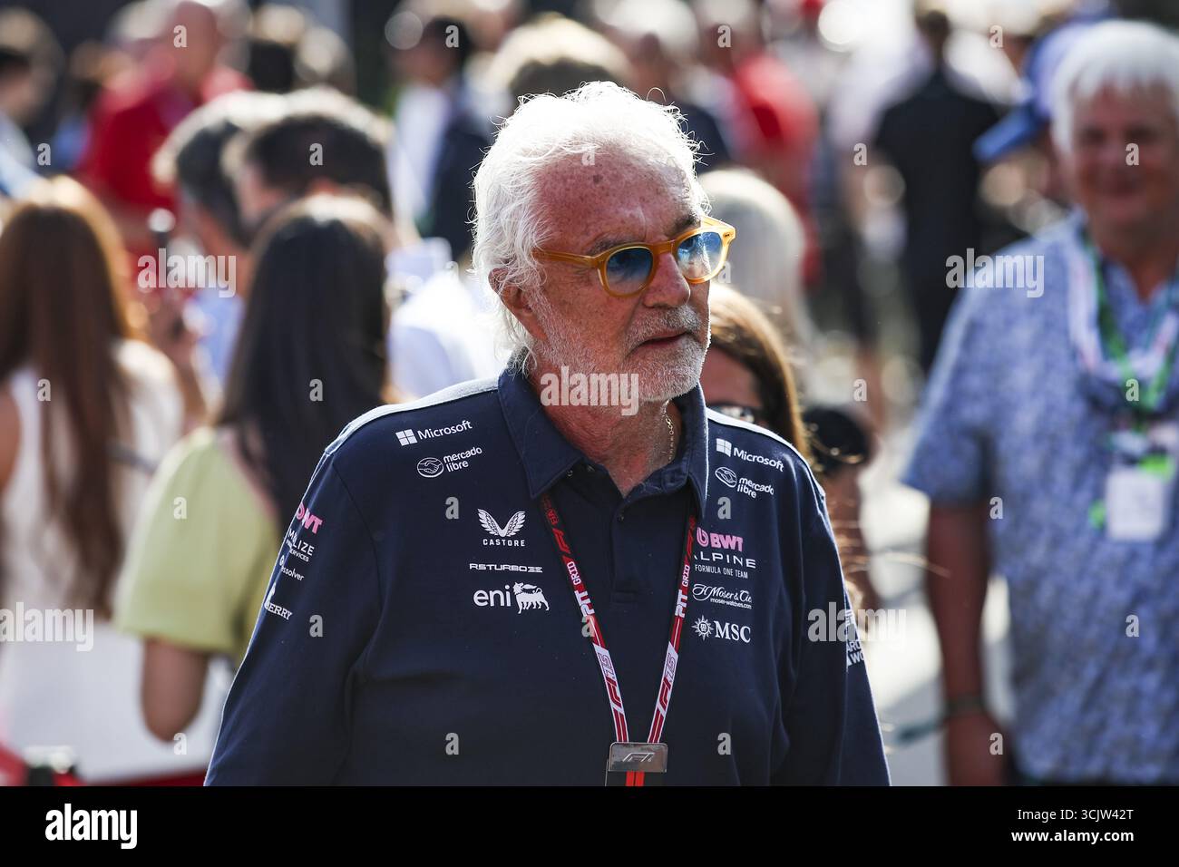 BRIATORE Flavio (ita), Alpine F1 Team, Porträt während des Formel 1 Grand Premio dÂ??Italia 2025, Grand Prix von Italien 2025, 16. Runde der FIA Formel-1-Weltmeisterschaft 2025 vom 5. Bis 7. September 2025 auf dem Autodromo Nazionale Monza in Monza, Italien Stockfoto