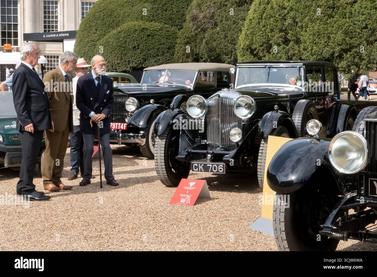 Prinz Micnael of Kent Patron des Concours of Elegance 2025 im Hampton Court Palace London UK Stockfoto
