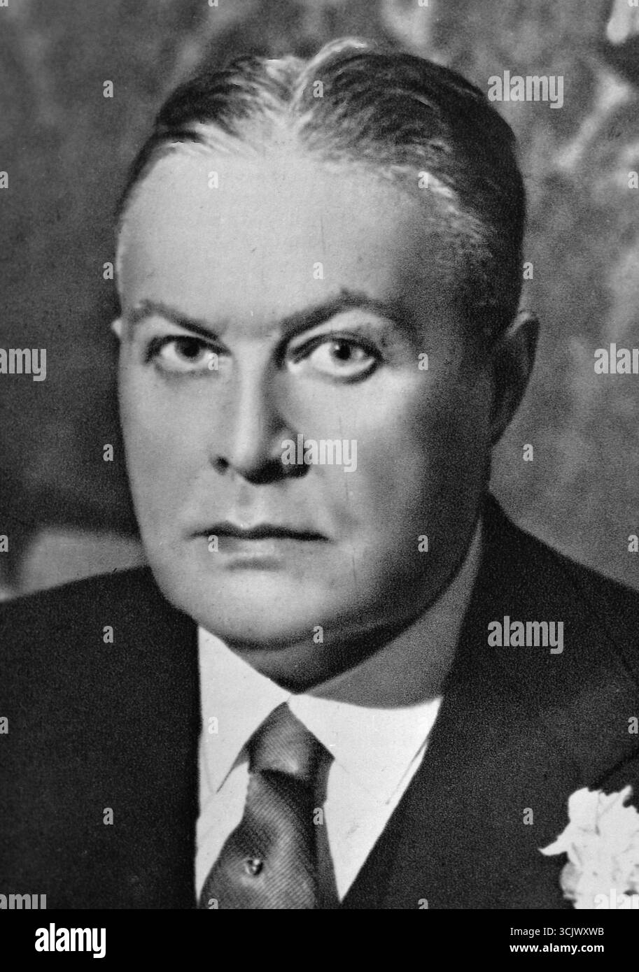 Porträt des US-amerikanischen Songwriters Herman Hupfeld, 1940er Jahre Stockfoto