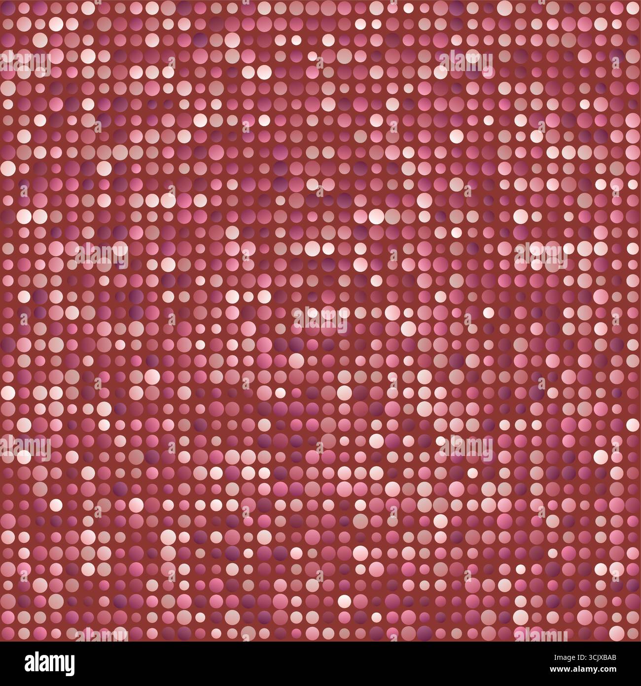 Geometrische Formen. Verlaufende Kreise in mehreren Farben. Rot, Rosa, Korallenrot, Hellbraun, Dunkelbraun. Vektorgrafik in Fettdruck. Stock Vektor