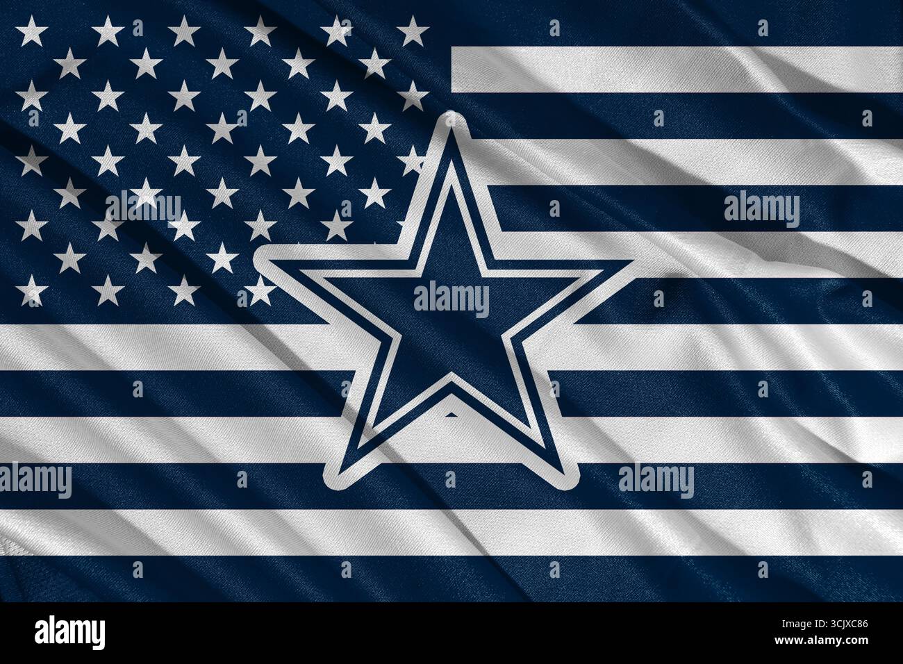 Pringsewu, Lampung; 9. September 2025; das Dallas Cowboys Logo ist Mitglied der National Football Conference East. NFL Vereinigte Staaten. Stockfoto