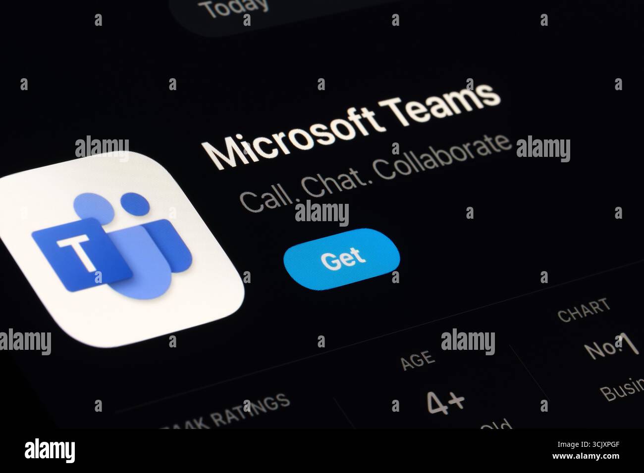 Microsoft Teams App Stockfoto