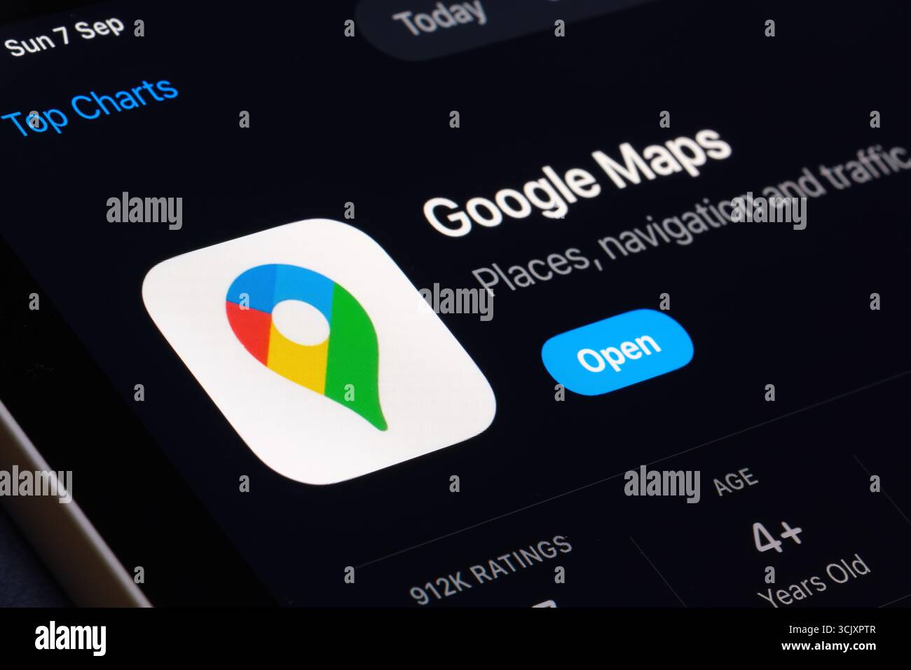 Google Maps Logo Stockfoto