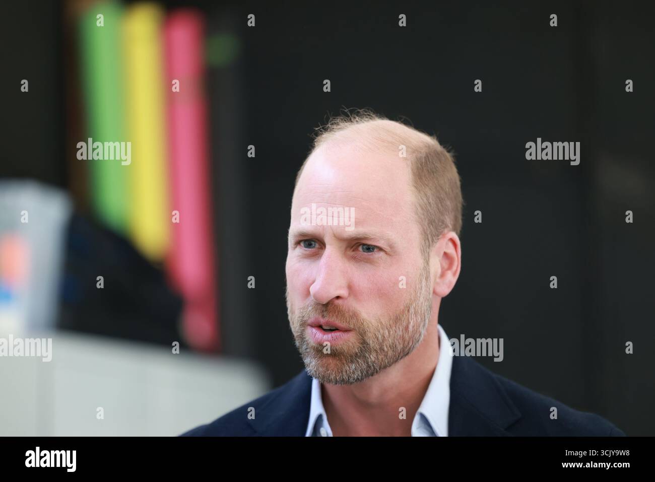 Der Prinz von Wales während eines Besuchs bei Spiral Skills in Lambeth, Süd-London, das von seiner Obdachlosigkeit-Initiative Homewards finanziert wurde. Bilddatum: Dienstag, 9. September 2025. Stockfoto