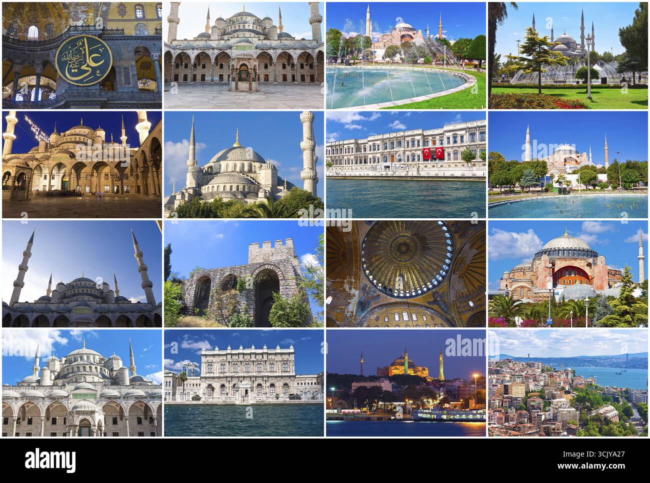 Sammlung von schönen Fotos in Istanbul, Türkei Stockfoto