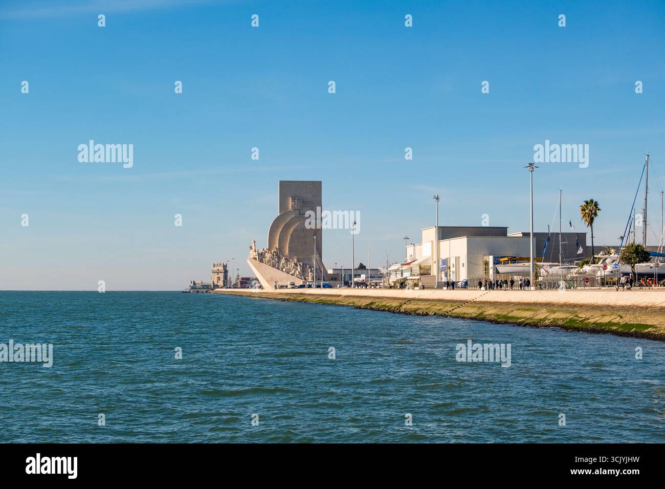 Lissabon, Portugal - 1. Januar 2025 - Denkmal für die Entdeckungen in Belem. Stockfoto