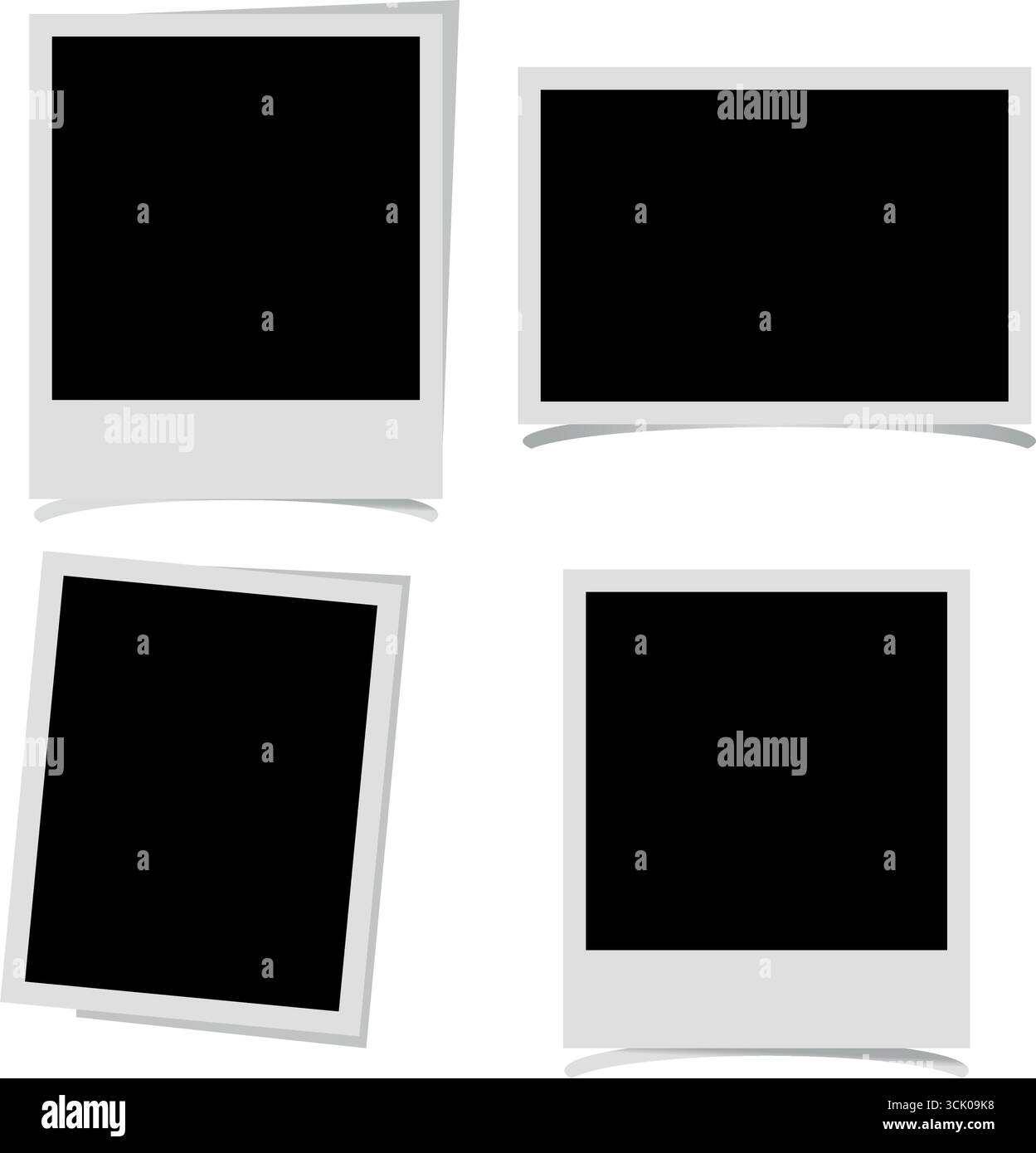 Fotorahmen Vektorillustration isoliert auf transparentem Hintergrund. Stock Vektor