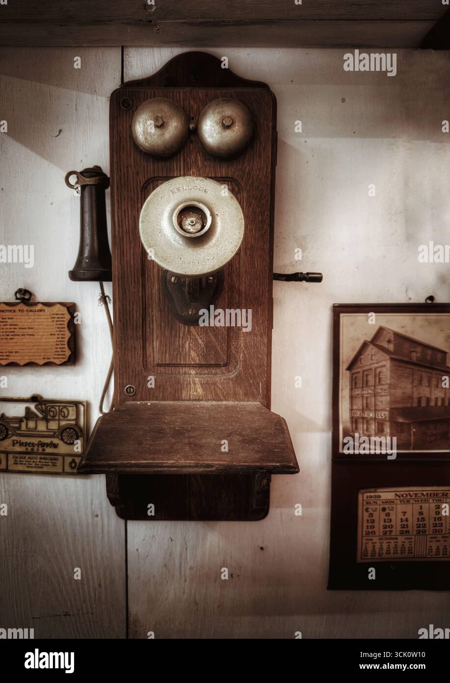 Vintage-Telefonvignette Stockfoto