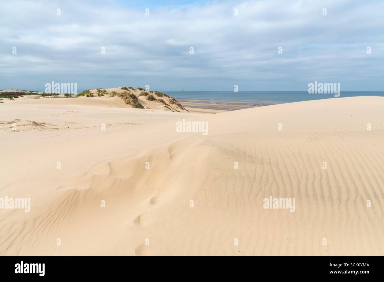 Sanddünen am Formby Point an der Sefton Coast, Merseyside, England. Stockfoto