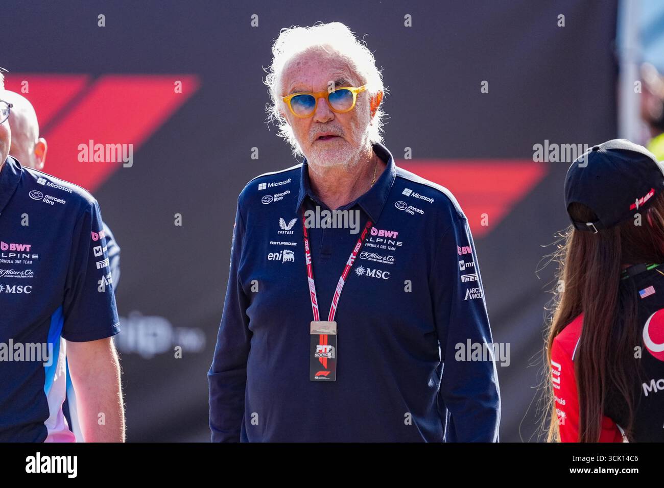 Monza, Italien. September 2025. Flavio Briatore Executive Advisor des BWT Alpine F1 Teams während der Formel 1 Pirelli Gran Premio D'Italia 2025. Quelle: Alessio Morgese/ / Emage / Alamy Live News Stockfoto