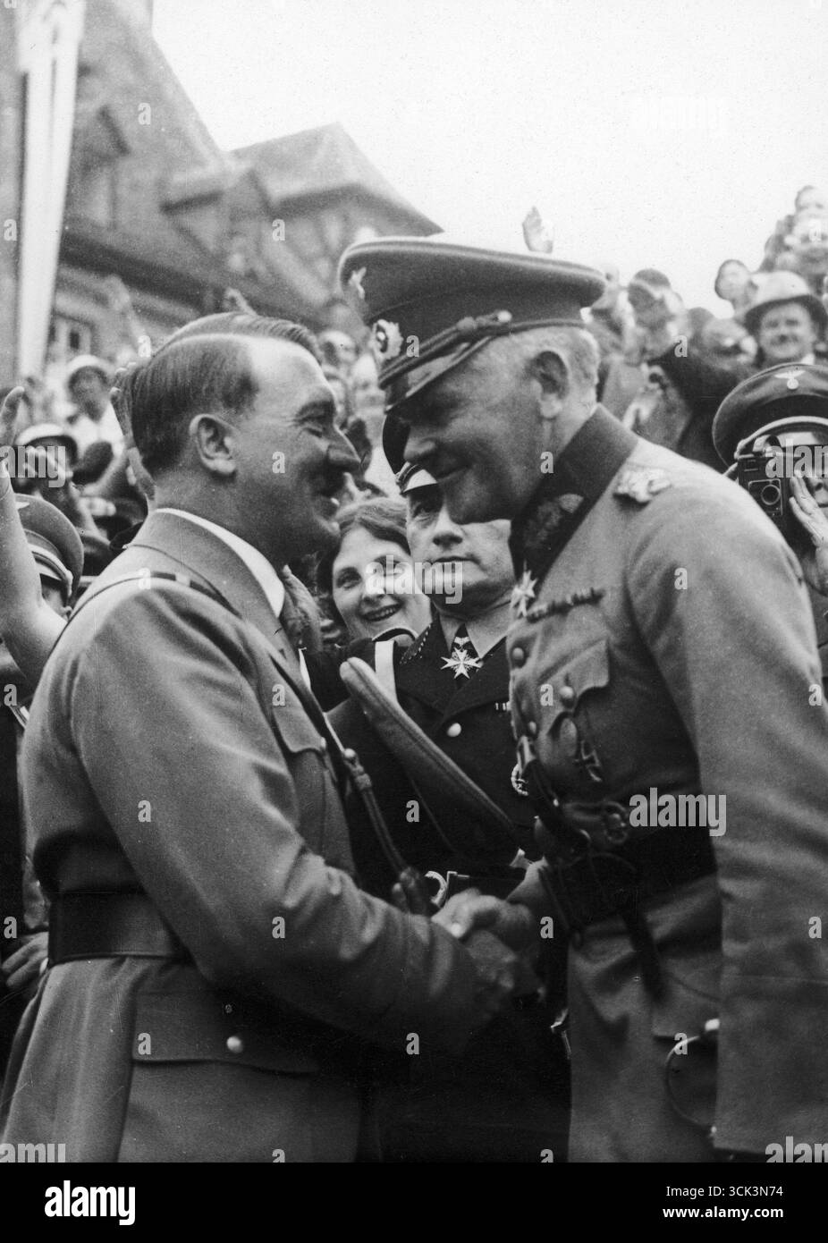 Adolf Hitler beim Parteitag der NSDAP 1934 in Nürnberg Stockfoto