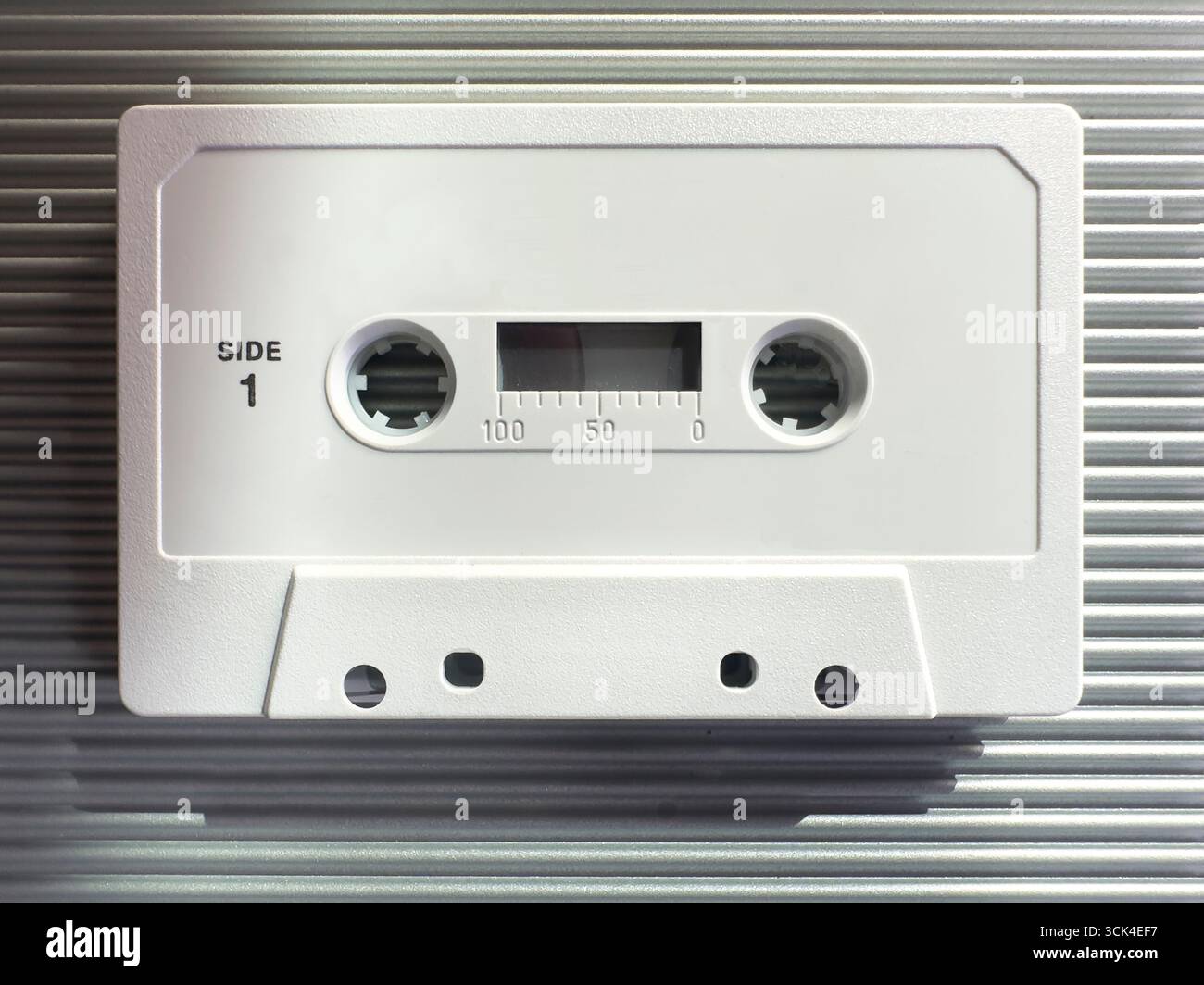 Studio-Aufnahme einer Kassette Stockfoto