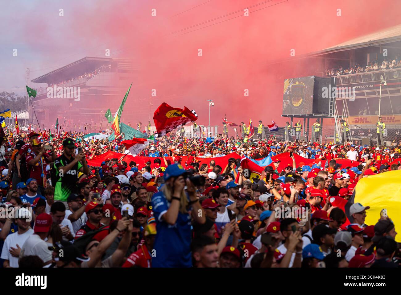 Podium beim Grand Prix von Italien Monza 2025 Temple of Speed Stockfoto