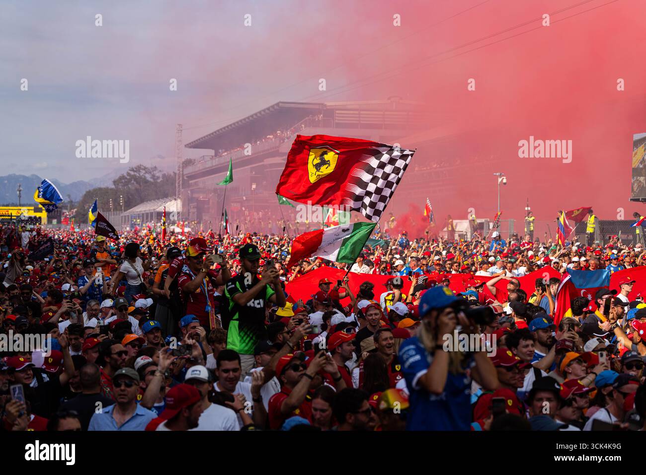 Podium beim Grand Prix von Italien Monza 2025 Temple of Speed Stockfoto
