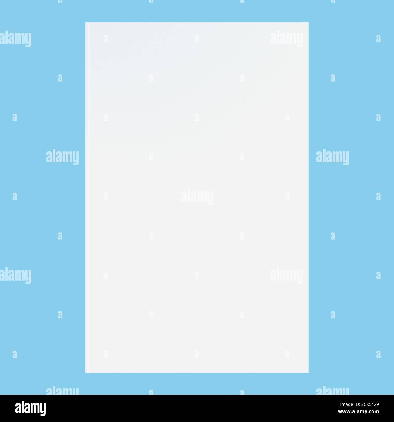 Ein leeres weißes Blatt Papier. Stockfoto
