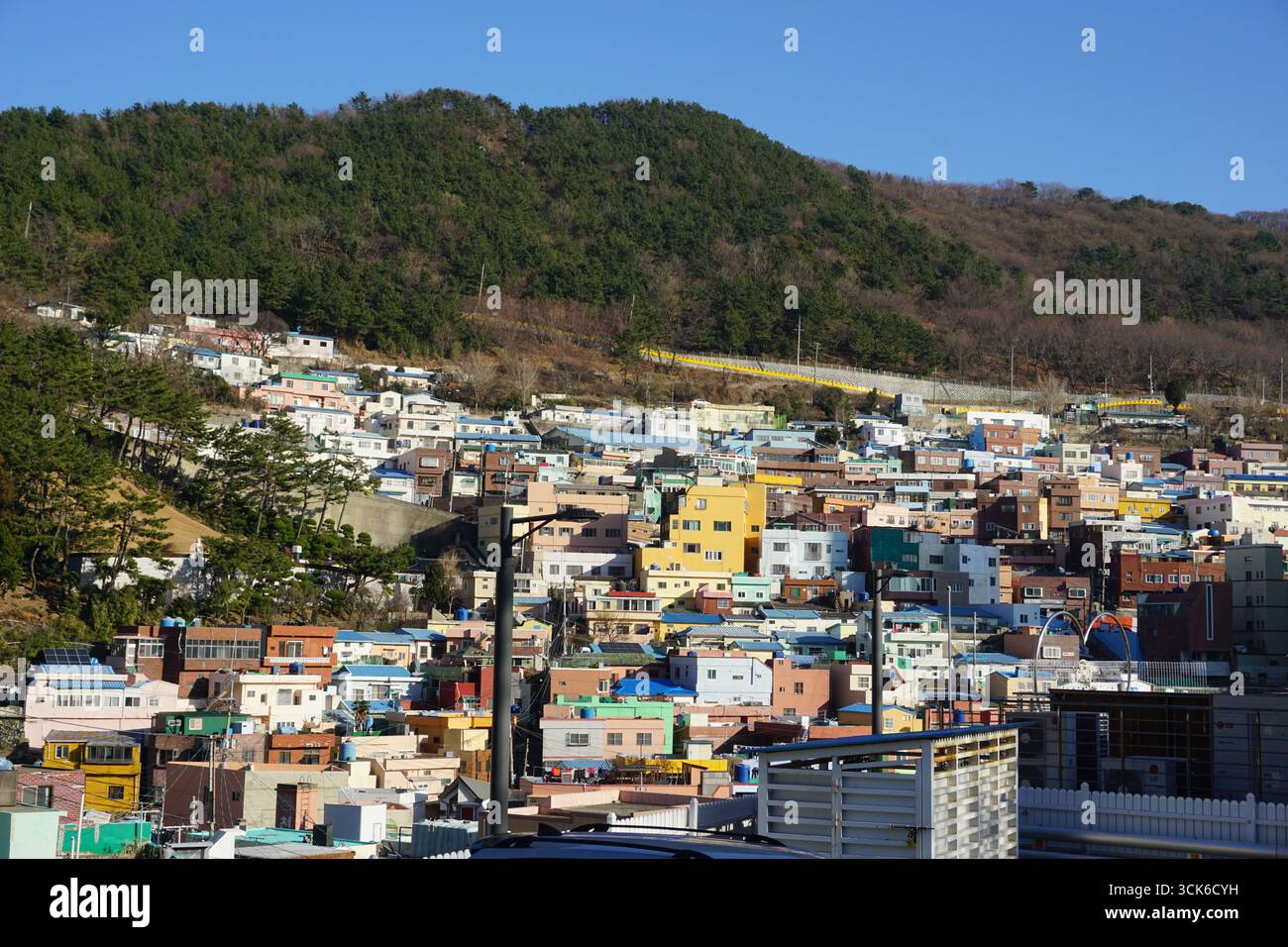 Busan, Südkorea: Gamcheon Culture Village Stockfoto