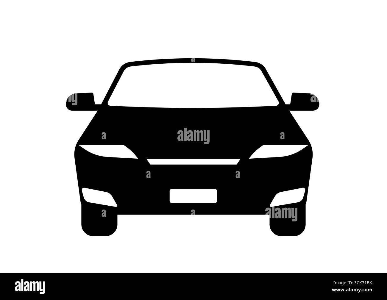 Auto-Symbol. Auto-Logo-Symbol. Vektorillustration isoliert auf weißem Hintergrund. Stock Vektor